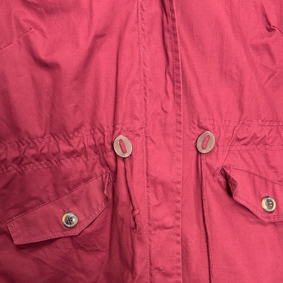 Love Tree Burgundy Hooded Utility Jacket - Picture 2 of 6